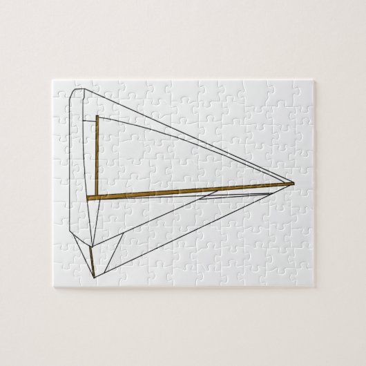 Cutter Sailboat Illustration Legpuzzel (Horizontaal)