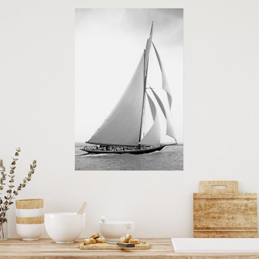 Cutter Yacht Britannia Poster (Keuken)