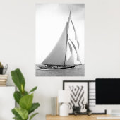 Cutter Yacht Britannia Poster (Thuiskantoor)