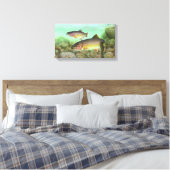 Cutthroat Forel Schilderij Canvas Afdruk (Insitu (Slaapkamer))