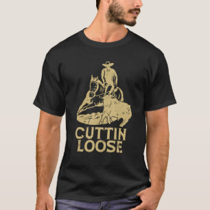 Cuttin Losse Loves Western Paardrijden Cowboy Cut T-shirt