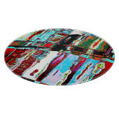 Cutting Board Collapse Reflection Abstract Design Snijplank (Hoek)