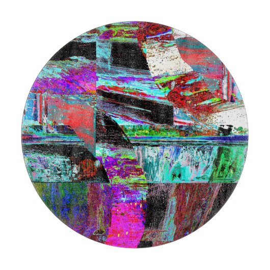 Cutting Board – Neon Pulse Snijplank (Voorkant)