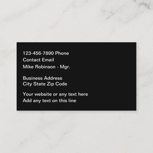 Cutting Edge Construction Visitekaartje Design (Achterkant)