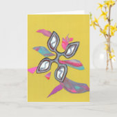 Cutting Edge Geel Wenskaart Kaart (Gele Bloem)
