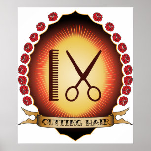 Cutting Hair Mandorla Poster