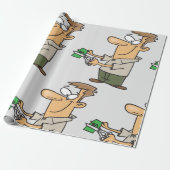 Cutting Up Money Cadeaupapier (Uitgerold)