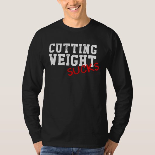 Cutting Weight Suction Wrestling High School Colle T-shirt (Voorkant)