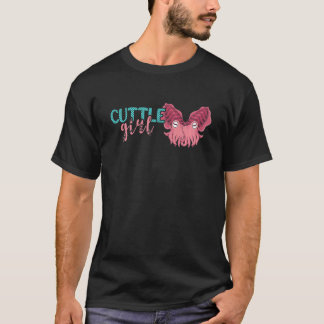 Cuttle Girl Cuttlefish Marine Cuttlefish Ocean Ani T-shirt