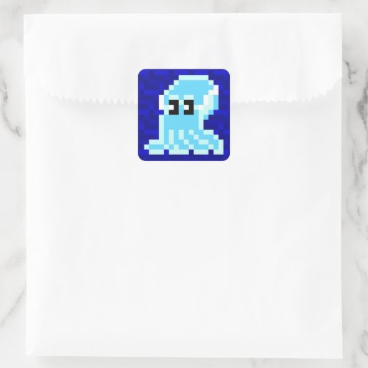Cuttle Scuttle Blue Inktvis Sticker (Tas)
