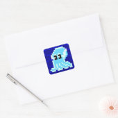 Cuttle Scuttle Blue Inktvis Sticker (Envelop)