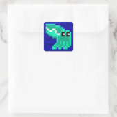 Cuttle Scuttle Lulu de groene inktvis Sticker (Tas)