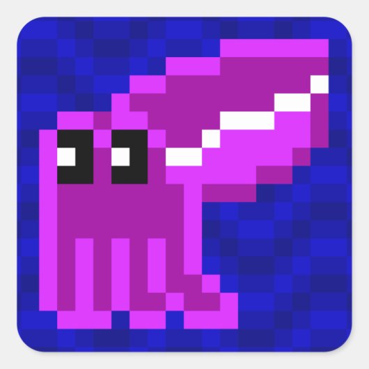 Cuttle Scuttle paarse inktvis sticker blad (Voorkant)