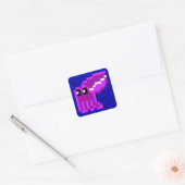 Cuttle Scuttle paarse inktvis sticker blad (Envelop)