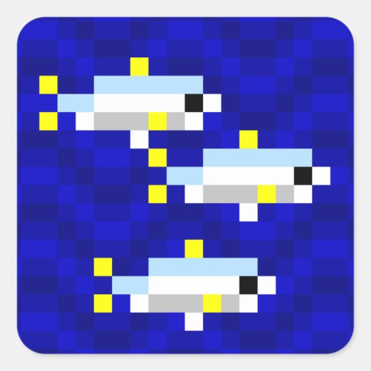 Cuttle Scuttle school van sardines sticker blad (Voorkant)