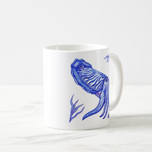 Cuttlefish Artwork Mok (Voorkant rechts)