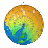 Cuttlefish Country South Australian Map Dartboard Dartbord (Voorkant)