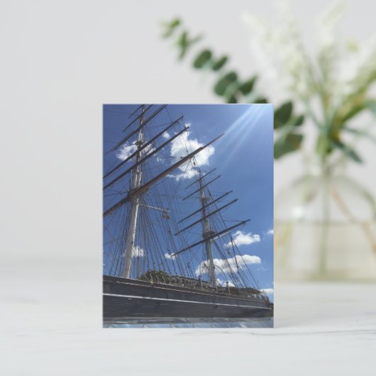 Cutty Sark London Boat Photo Briefkaart (Staand voorkant)