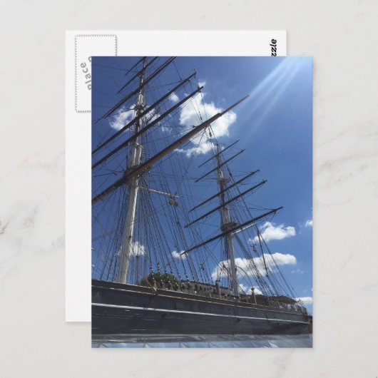 Cutty Sark London Boat Photo Briefkaart (Voorkant / Achterkant)