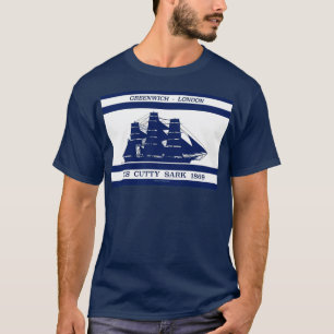 Cutty Sark op blauw wit 3 T-shirt