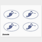 Cuttyhunk Island Ovale Sticker (Vel)