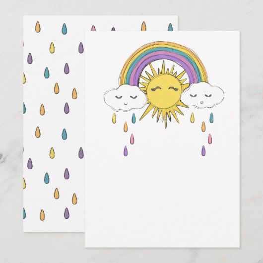 Cutwolken en zon (Voorkant / Achterkant)