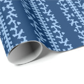 Cutwork Vine in Blue Indigo Cadeaupapier (Rol Hoek)