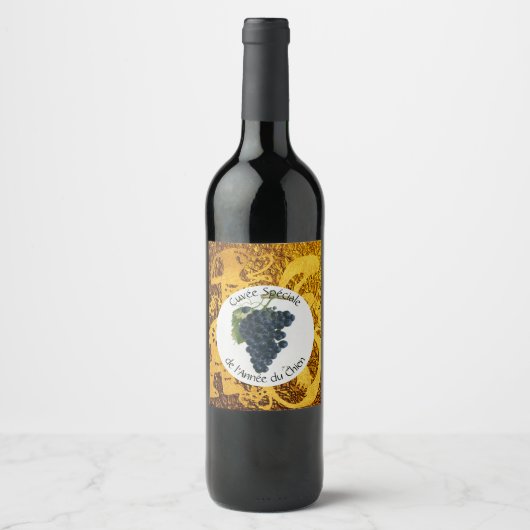 Cuvee Speciale Golden Dog Year Etiket (Voorkant)
