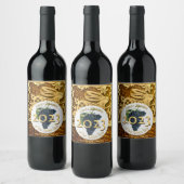 Cuvee Speciale Golden Rabbit Year 2023 Wine Label Wijn Etiket (Flessen)