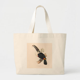 Cuvier's Toekan Print: Vintage Tropische Vogel Grote Tote Bag