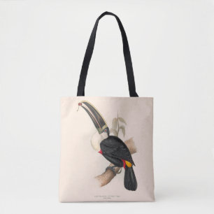 Cuvier's Toekan Print: Vintage Tropische Vogel Tote Bag