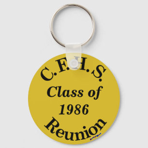 Cuyahoga Herfsten High School Reunion - gouden sle Sleutelhanger