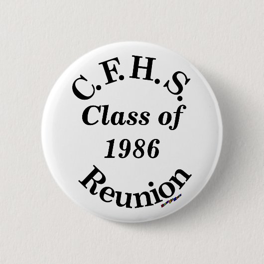 Cuyahoga Herfsten Reunion - witte pin Ronde Button 5,7 Cm (Voorkant)