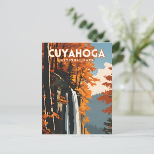 Cuyahoga National Park Travel Poster Briefkaart (Staand voorkant)