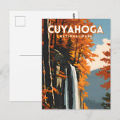 Cuyahoga National Park Travel Poster Briefkaart (Voorkant / Achterkant)