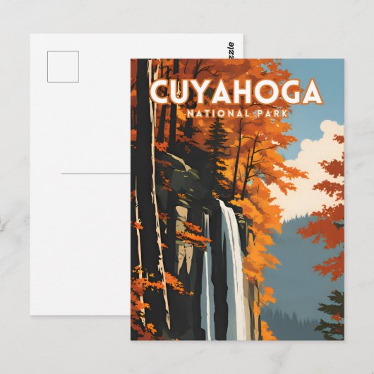 Cuyahoga National Park Travel Poster Briefkaart (Voorkant / Achterkant)