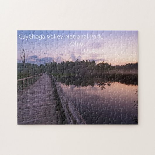 Cuyahoga Valley Beaver Marsh Puzzle met Gift Box Legpuzzel (Horizontaal)