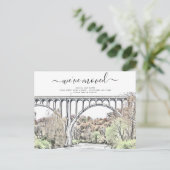 Cuyahoga Valley Moving Announcement Briefkaart (Staand voorkant)