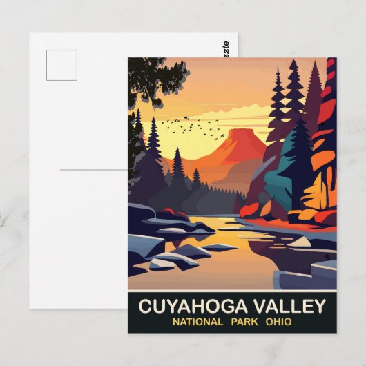 Cuyahoga Valley, Nationaal Park, OH, Reizen Briefkaart (Voorkant / Achterkant)