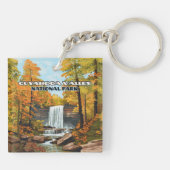 Cuyahoga Valley Nationaal Park Ohio Cleveland Sleutelhanger (Achterkant)
