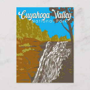 Cuyahoga Valley National Park Illustratie Reizen Briefkaart