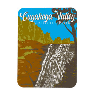 Cuyahoga Valley National Park Illustratie Reizen Magneet