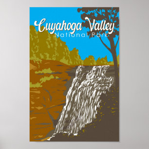 Cuyahoga Valley National Park Illustratie Reizen Poster