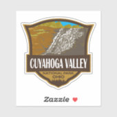 Cuyahoga Valley National Park Illustratie Reizen Sticker (Vel)