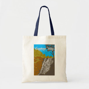 Cuyahoga Valley National Park Illustratie Reizen Tote Bag