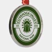 Cuyahoga Valley National Park Metalen Ornament (Rechts)