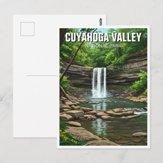 Cuyahoga Valley National Park Ohio Reizen Briefkaart (Voorkant / Achterkant)