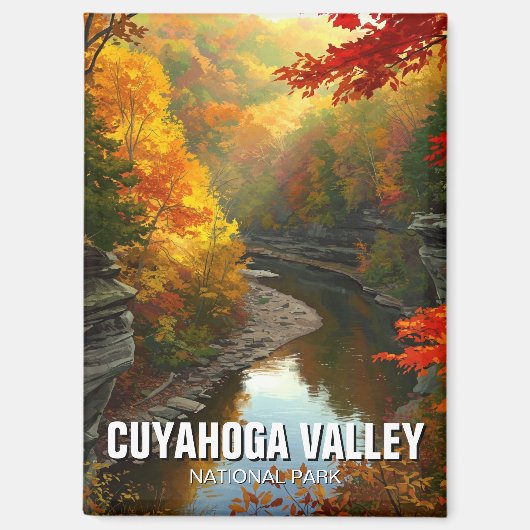 Cuyahoga Valley National Park Ohio Reizen Magneet (Voorkant)