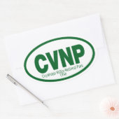 Cuyahoga Valley National Park Ovale Sticker (Envelop)