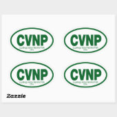 Cuyahoga Valley National Park Ovale Sticker (Vel)